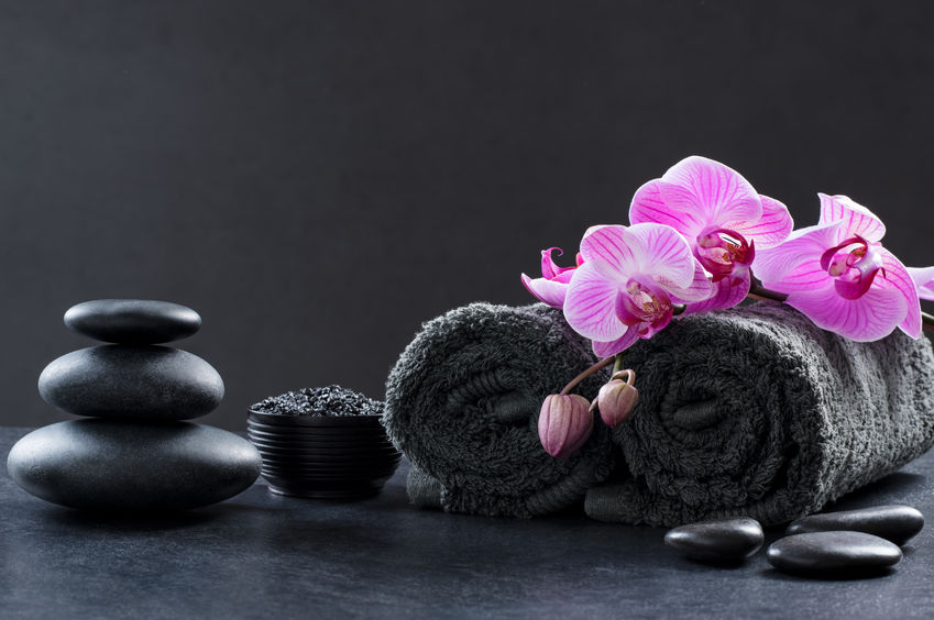 Spa treatment stones set